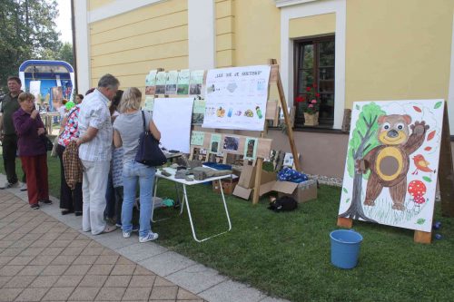 Propagačný stánok Správy NP Poloniny na Dni svätého Huberta.