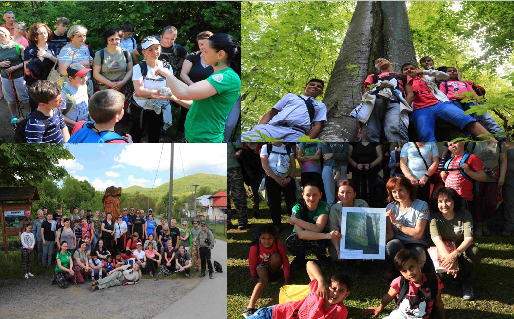 účastníci spoločne s pracovníkmi NP Poloniny a Bieščadského NP
