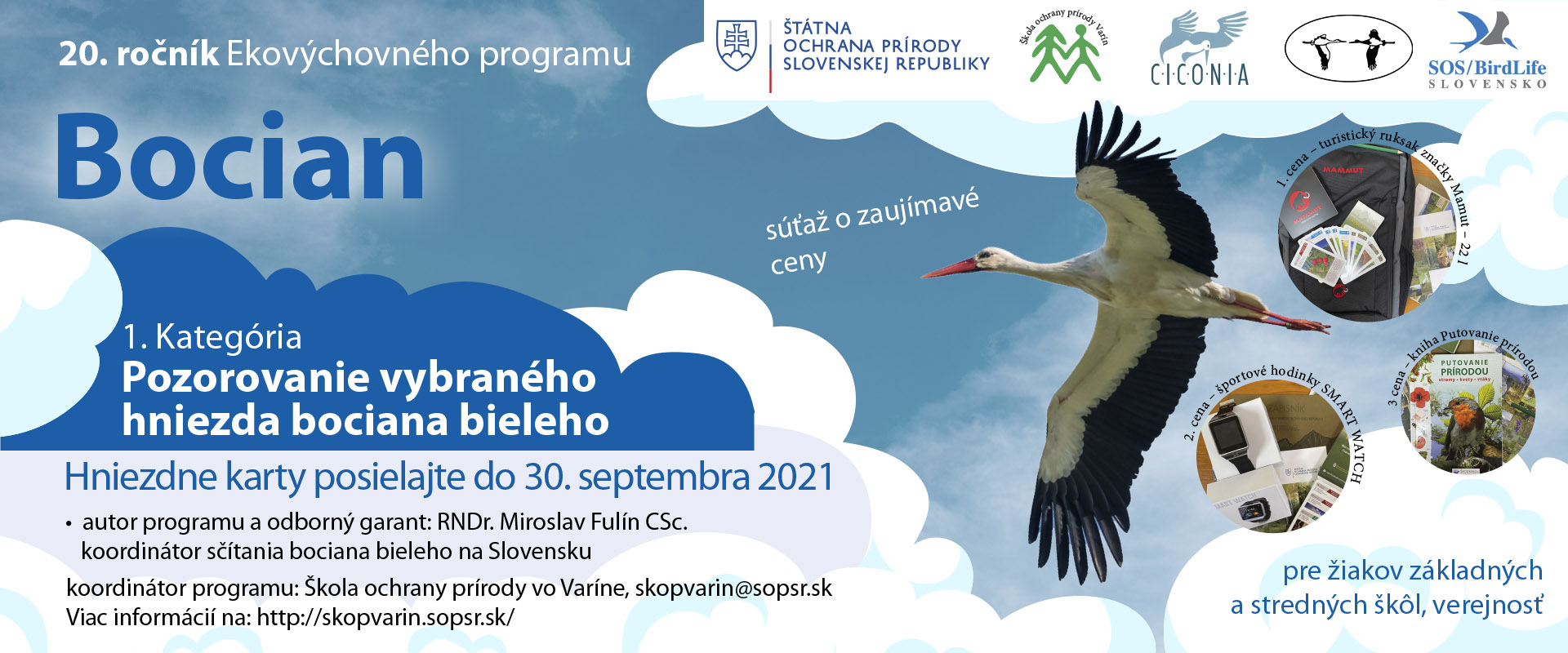 bocian ekovýchovný program plagát