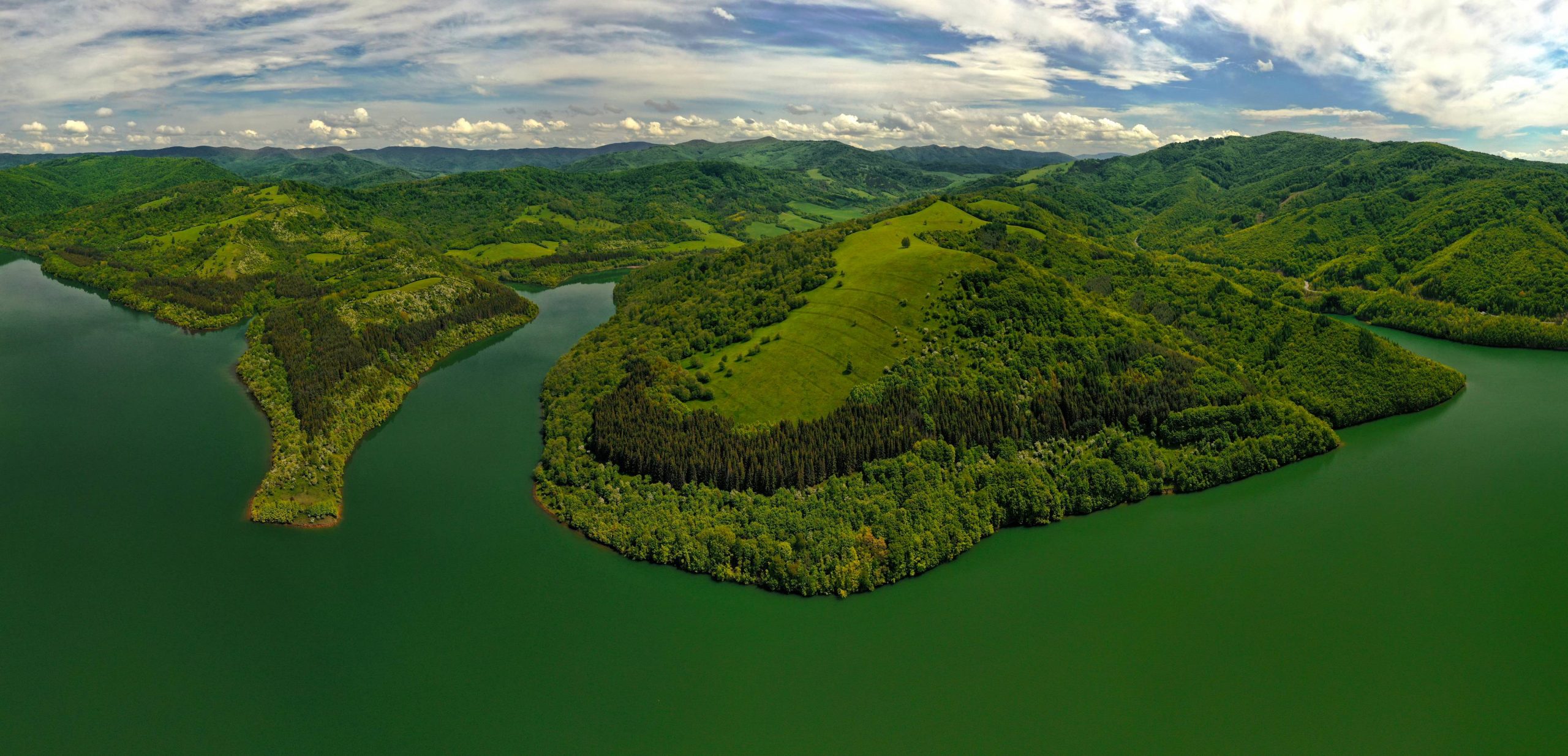 Prírodná rezervácia Gazdoráň z vtáčej perspektívy. 