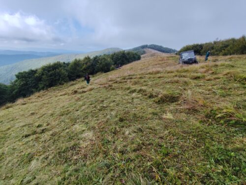 kosenie poloninských lúk na Karpatskom hrebeni, tretí záber