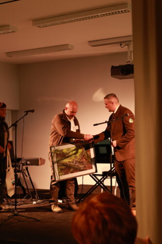 Prevzatie prezentov riaditeľa Správy NP Poloniny.