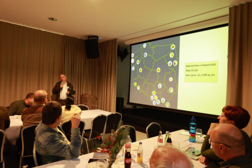 Prezentácia Bieščadského národného parku, ktorý prezentuje riaditeľ.