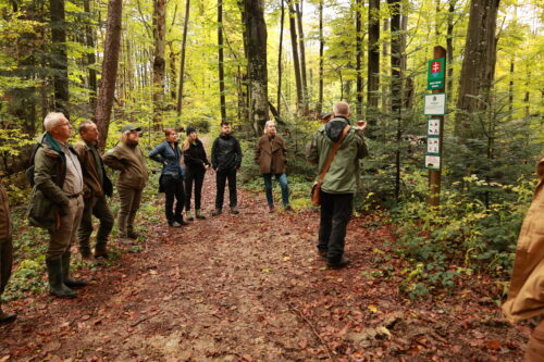 Výklad Ing. Piroša pri NPR Stužica.