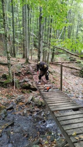 demontáž starej lávky