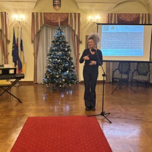 príhovor riaditeľky Mestského kultúrneho a osvetového strediska v Snine